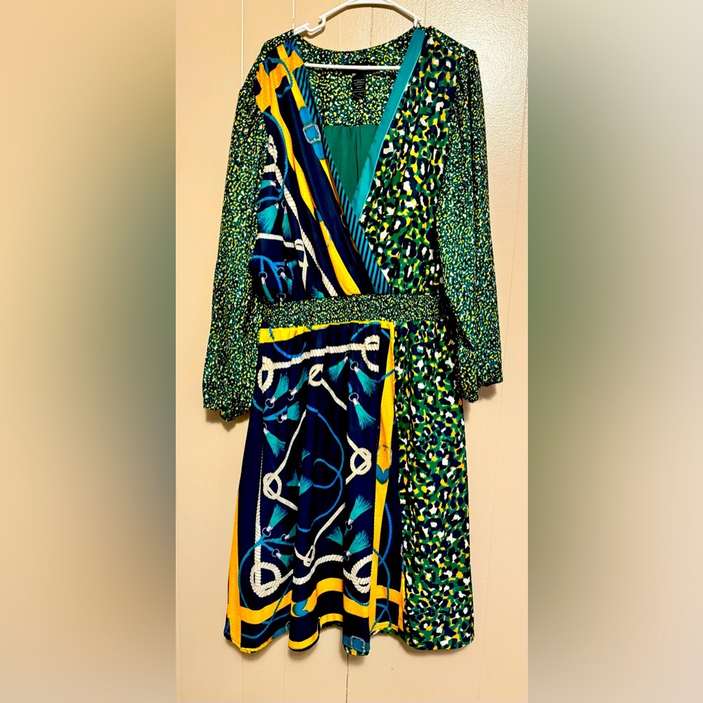 Ashley Stewart midi dress size 22/24 but fits a 3x